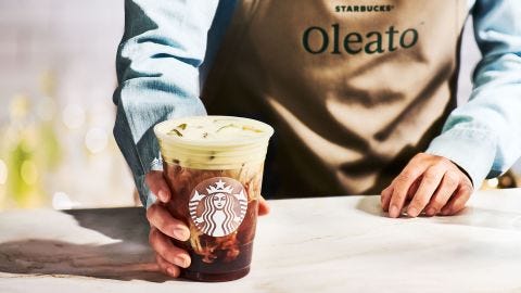 Starbucks' new drinks have a spoonful of olive oil in every cup | CNN  Business