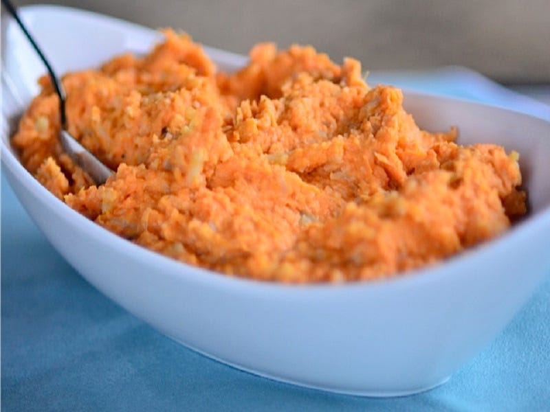 Mashed Sweet Potato and Cauliflower