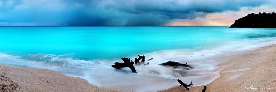 Slow Motion, Caribbean Ffreyes Beach, Antigua and Barbuda Landscape Image