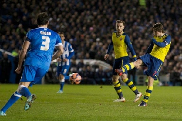 gunners beat brighton arsenal for fa cup fourth round 2015 images