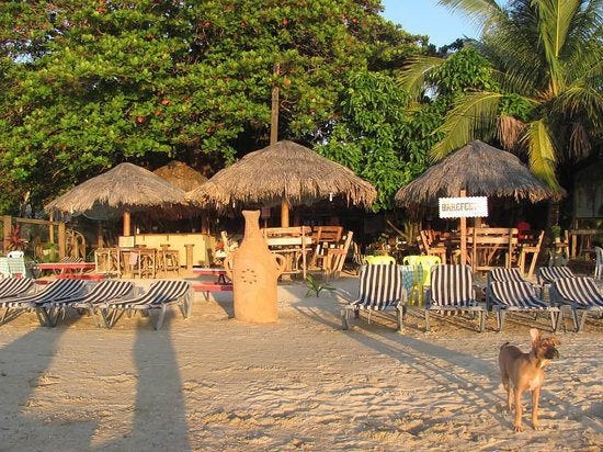 Private beach bars in the Caribbean. THese can be found on a cheap Caribbean vacation.