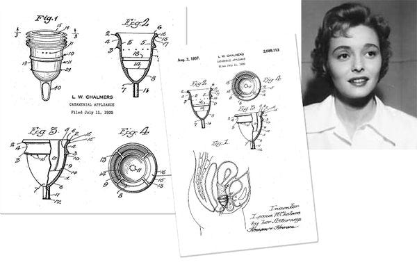 copa menstrual patente 1935 leona chalmers