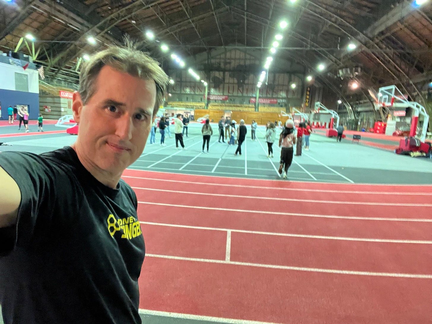 Indoor track in Barton Hall on Cornell University's Ithaca campus