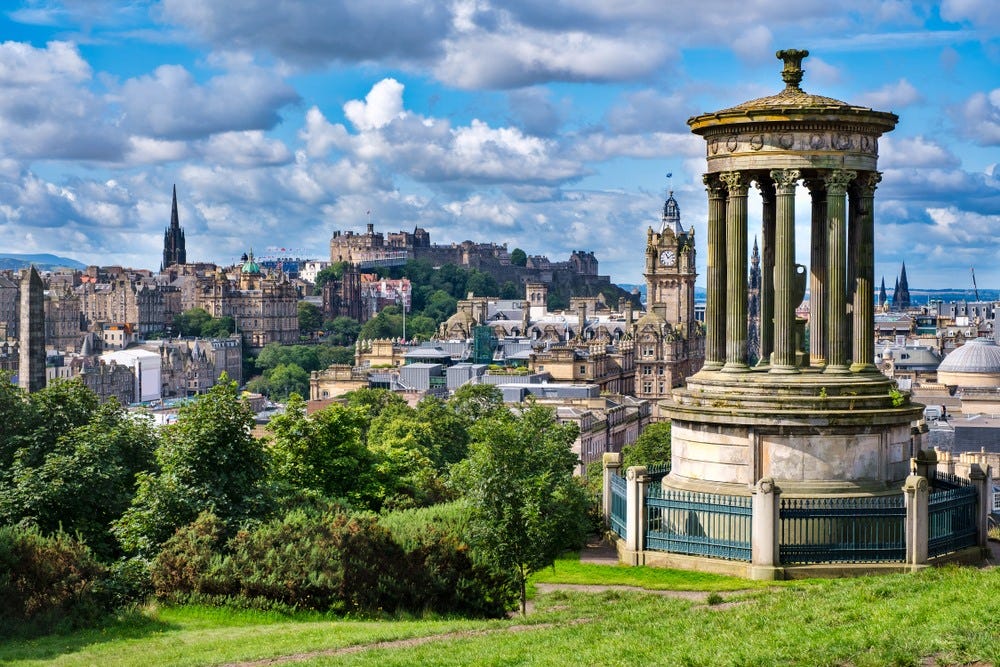 May be an image of Arthur's Seat and Calton Hill