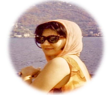 Photo of The author on a ship on Lake Como