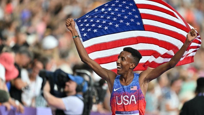 Paris Olympics: Notre Dame's Yared Nuguse wins bronze at 1,500 meters