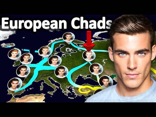 The Ultimate Map To Male Facial Attractiveness In Europe - YouTube