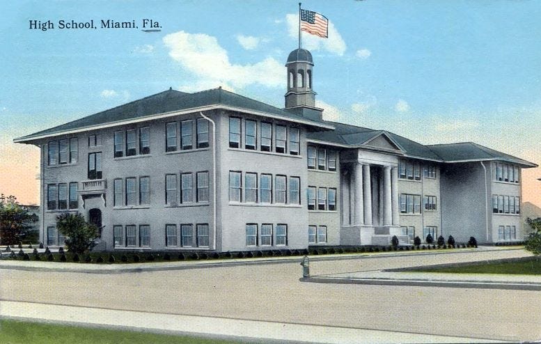 Figure 2: A postcard of the Miami Central School in 1914. Courtesy of Casey M. Piket.