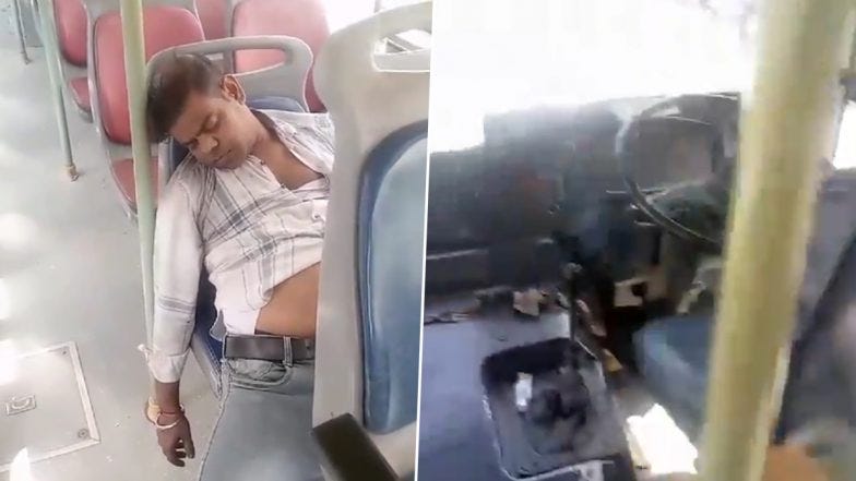 Delhi: Man Allegedly Dies of Heart Attack After Suddenly Collapsing on Mubarakpur-Old Delhi Bus (Watch Video)