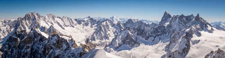 Chamonix Mont Blanc panorama