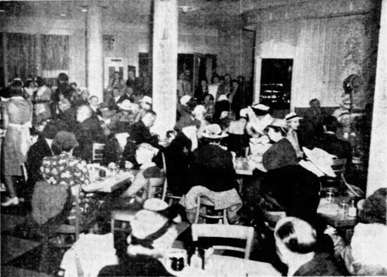  Figure 3: Dining in Mayflower Restaurant on February 2, 1941