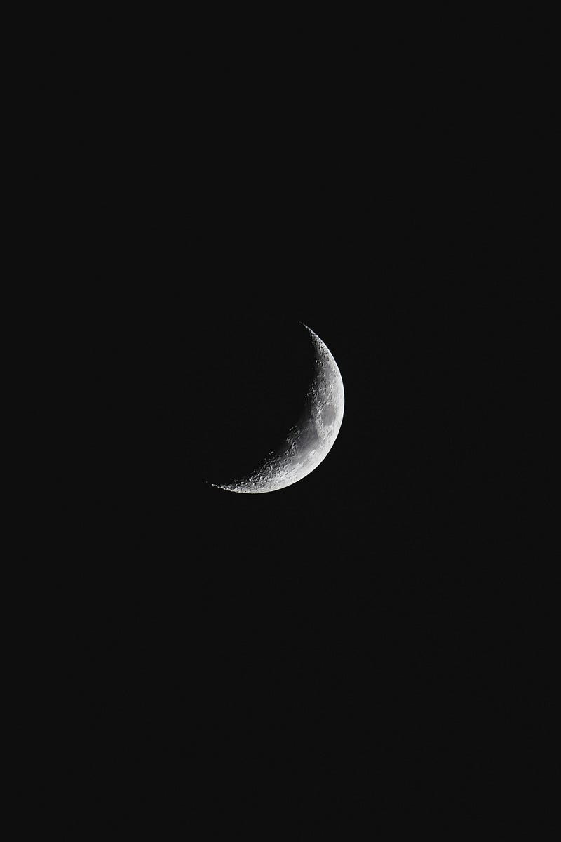 Moon in the night sky Moon in the night sky