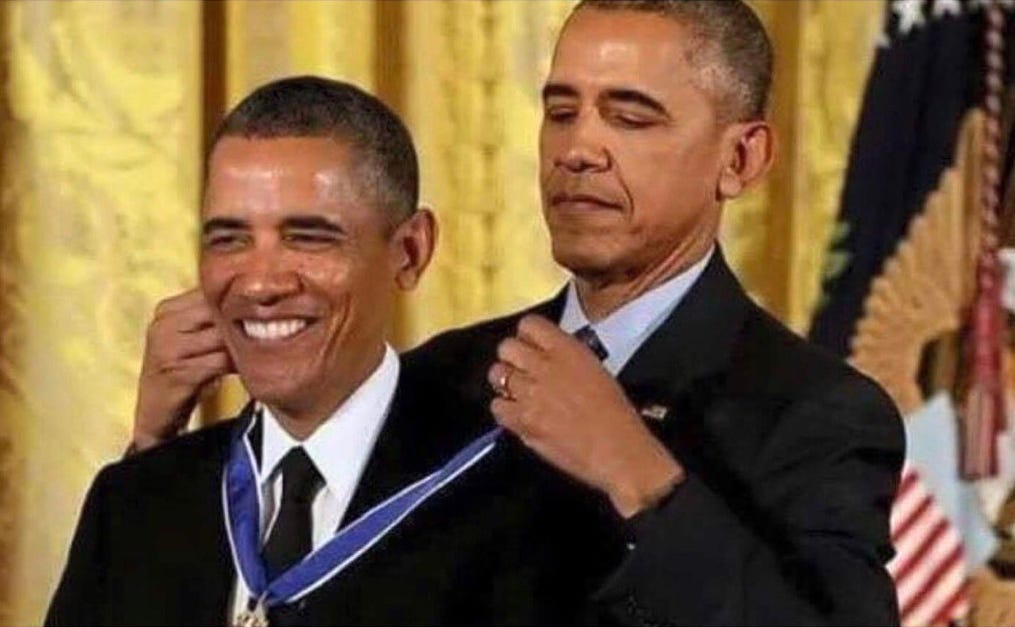 obama medal Meme Generator - Imgflip