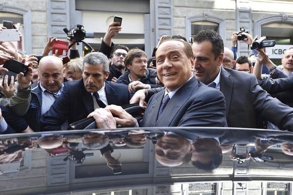 Silvio Berlusconi in Milan last year.