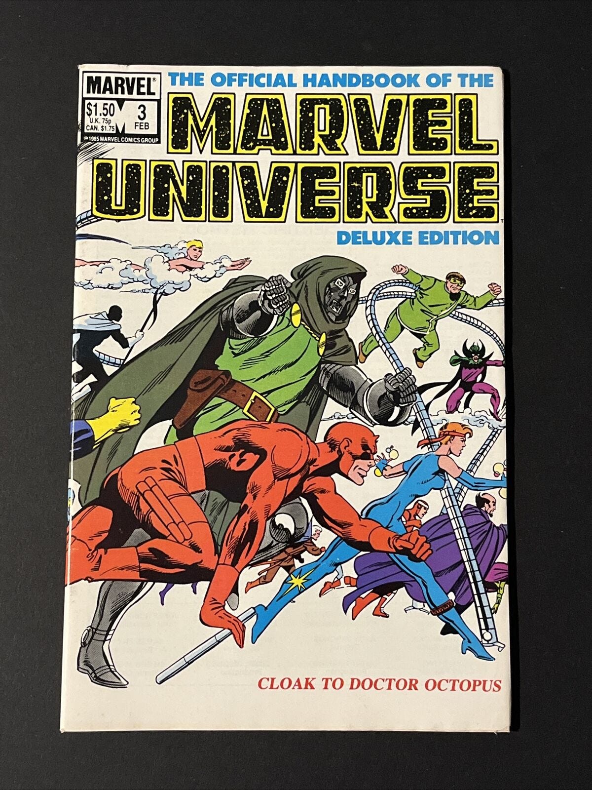 THE OFFICIAL HANDBOOK OF THE MARVEL UNIVERSE DELUXE EDITION #3 VF - Picture 1 of 2