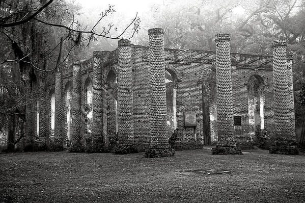 Winter Ruins Art Print