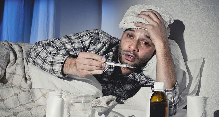 The man flu struggle might be real, says one researcher