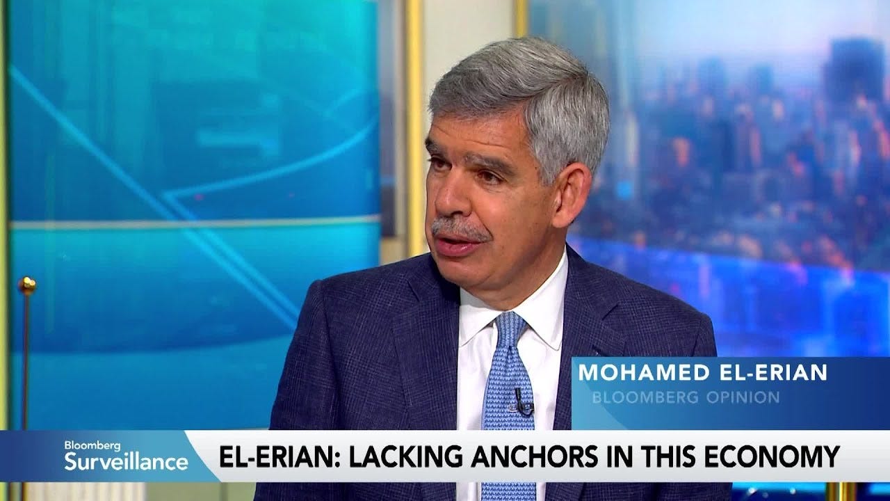 US Economy Is Lacking Anchors, Mohamed El-Erian Says