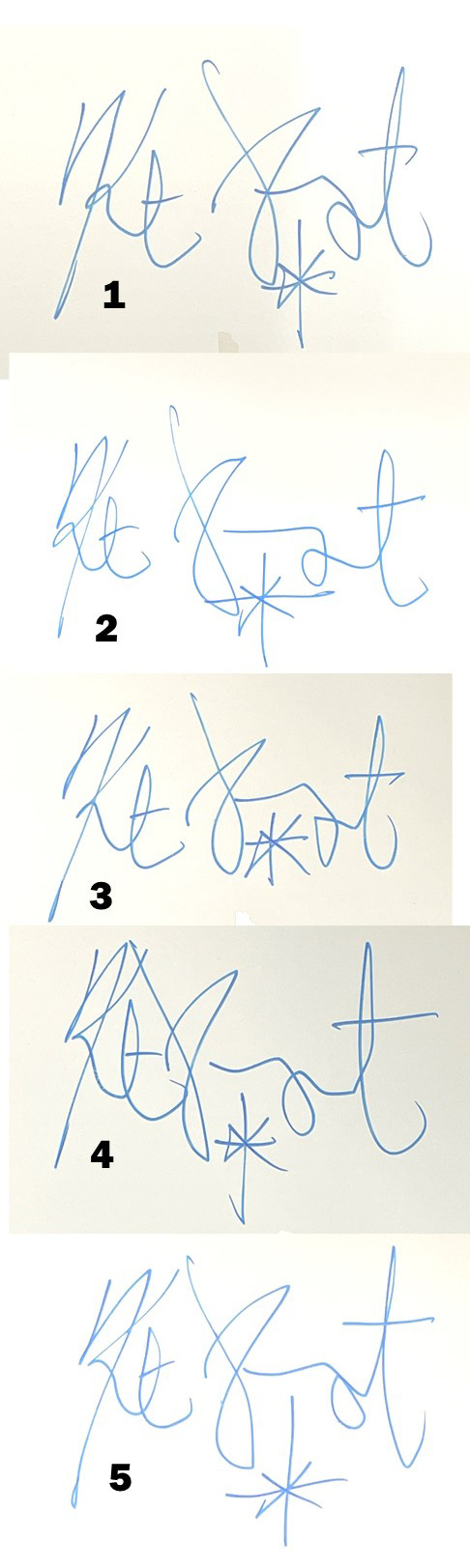 Kurt Vonnegut signatures
