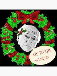 Curv your enthusiasm - Larry David Christmas wreath" Poster for Sale by  Kevcrash | Redbubble