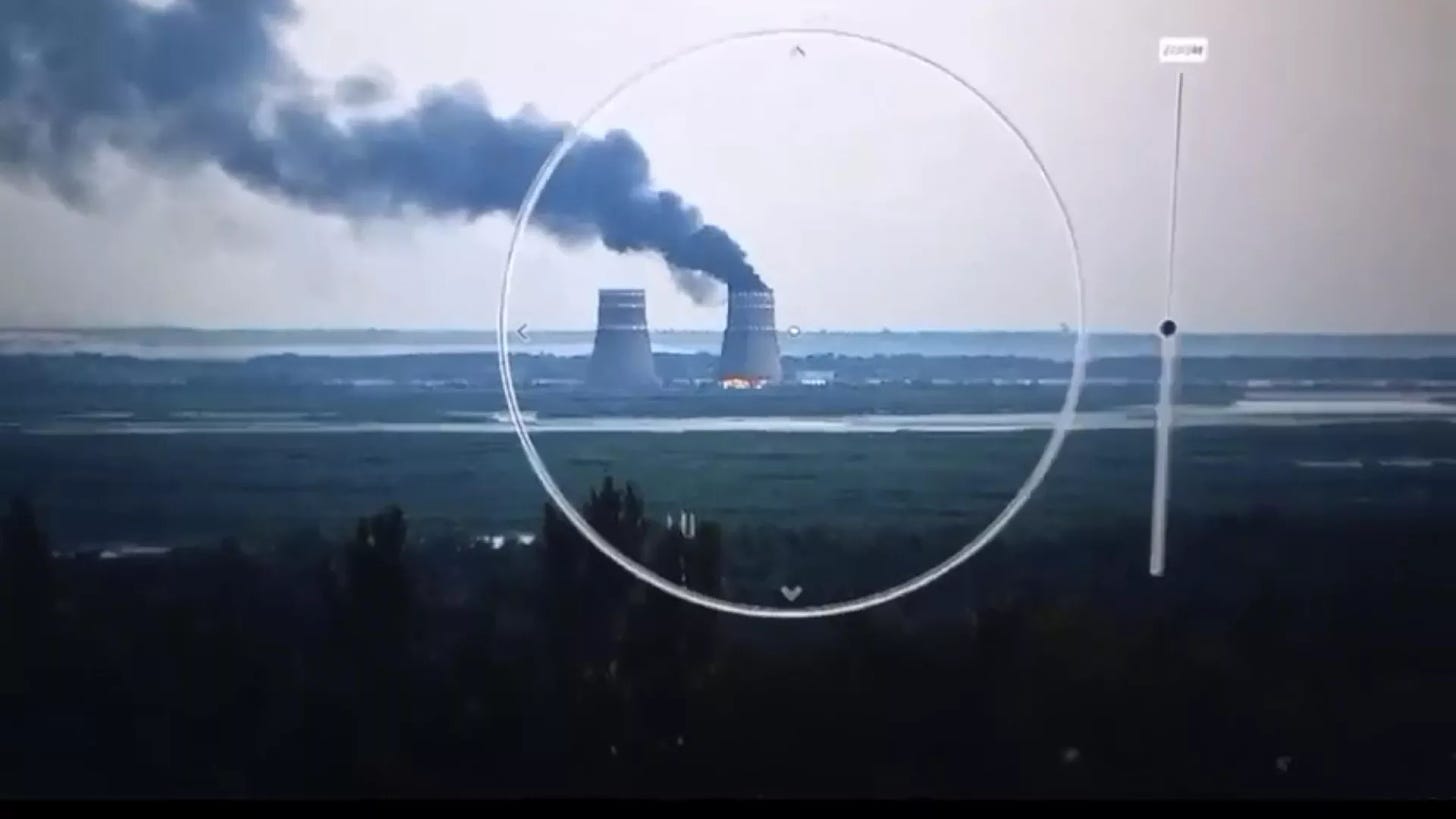 Smoke rises from a cooling tower of the Zaporozhye Nuclear Power Station, Energodar, Zaporozhye region on Sunday, Aug. 11, 2024 - Sputnik International, 1920, 12.08.2024