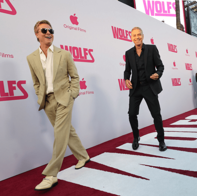 Apple Original Films celebrates U.S. premiere of ‘Wolfs,’ starring Brad