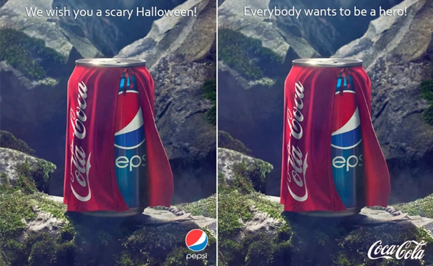 Guerra de gaseosas! Pepsi quiso hacer un chiste de Halloween y Coca Cola se  vengó de la peor manera | Ciudad Magazine