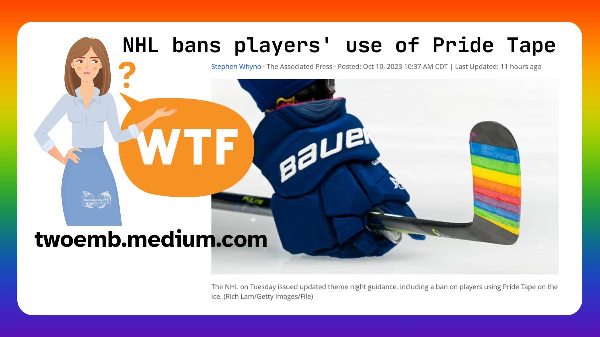 NHL bans use of Pride Tape on ice in updated guidance for theme