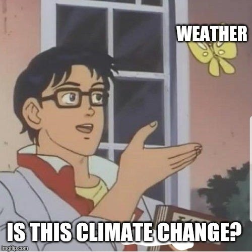 Butterfly man | WEATHER; IS THIS CLIMATE CHANGE? | image tagged in butterfly man | made w/ Imgflip meme maker