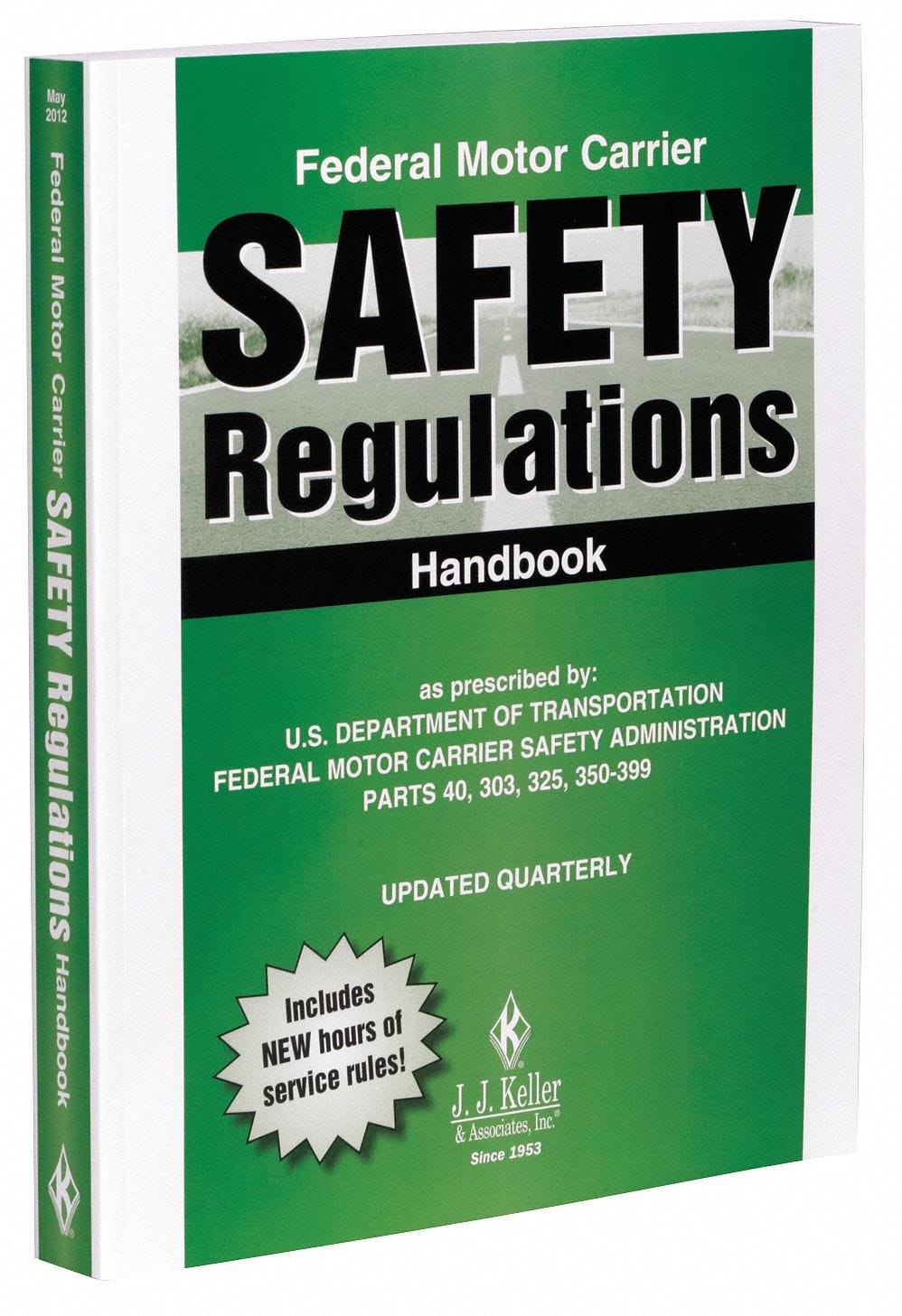 JJ KELLER, Federal Motor Carrier Safety Regulations Handbook, Paperback, Reference Book - 38D334 ...