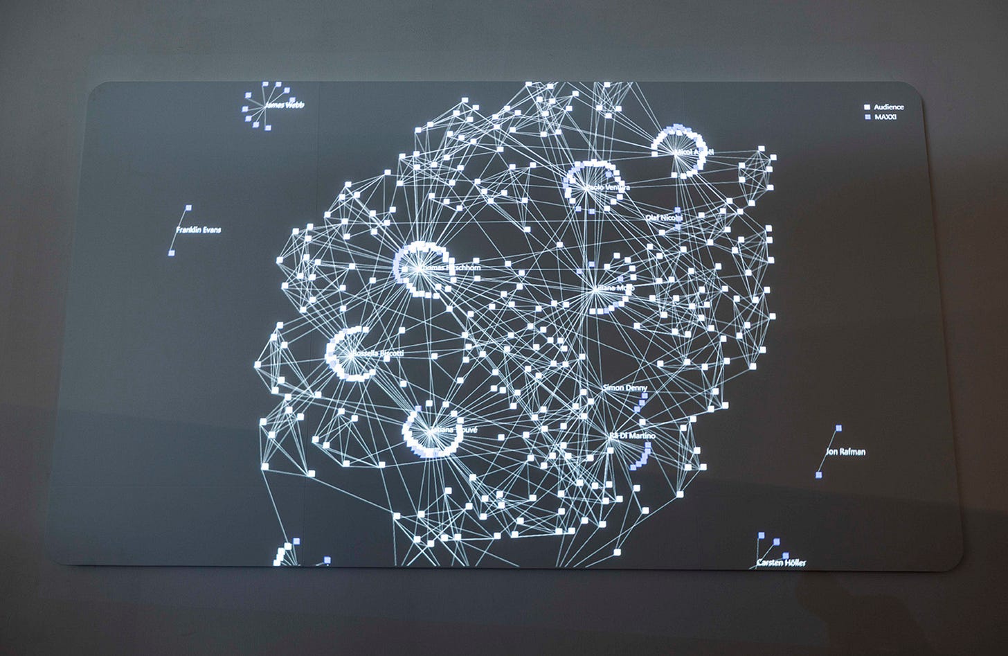 grafo delle relazioni al museo maxxi