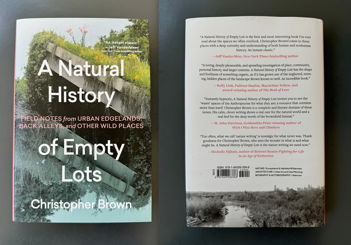 Front and back covers of A Natural History of Empty Lots