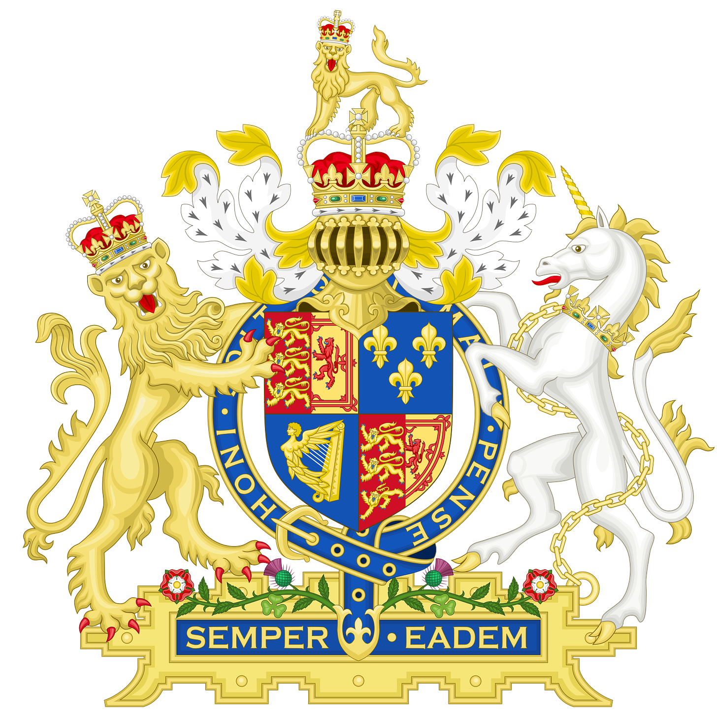 The crest of the House of Stuart