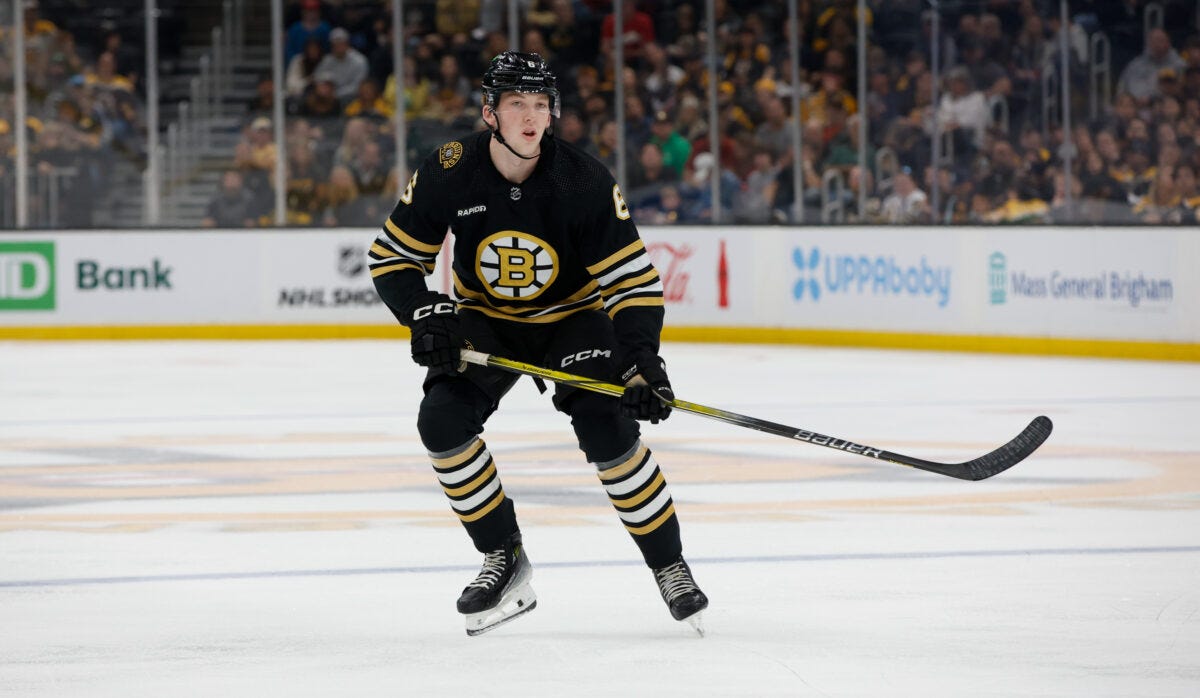 Mason Lohrei Boston Bruins