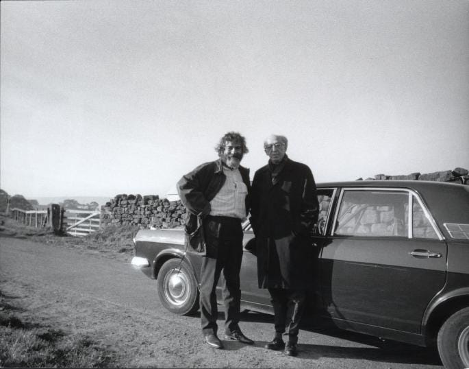 Aaron Copland and Victor Kraft, Yorkshire, 1970 | Library of Congress