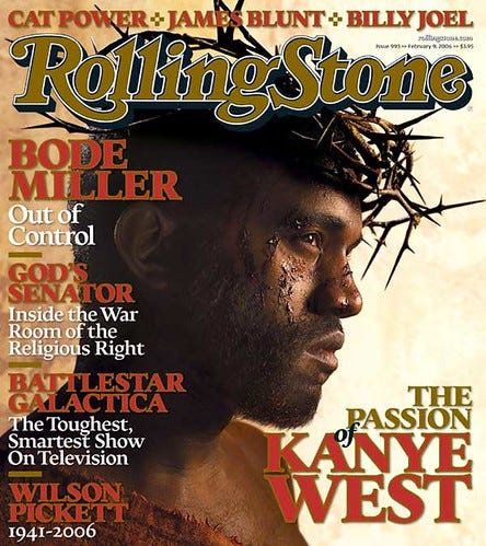 rolling stone kanye Jesus cover