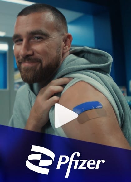 NFL star Travis Kelce teams up with Pfizer to run a new educational COVID  vaccine campaign | Fierce Pharma