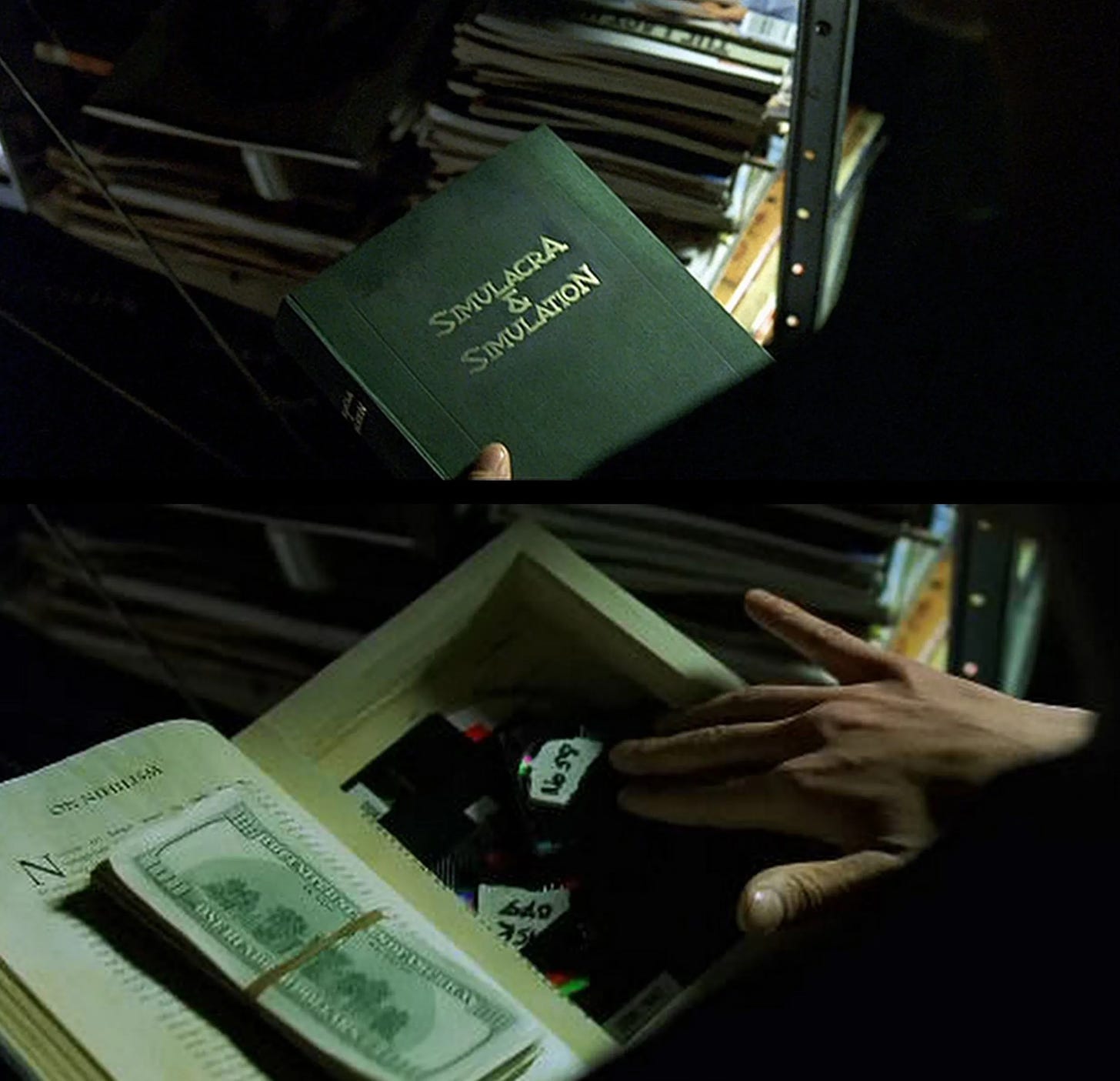 Simulacra and Simulation, philosophical treatise by Jean Baudrillard, in  the movie The Matrix (1999) : r/scifi