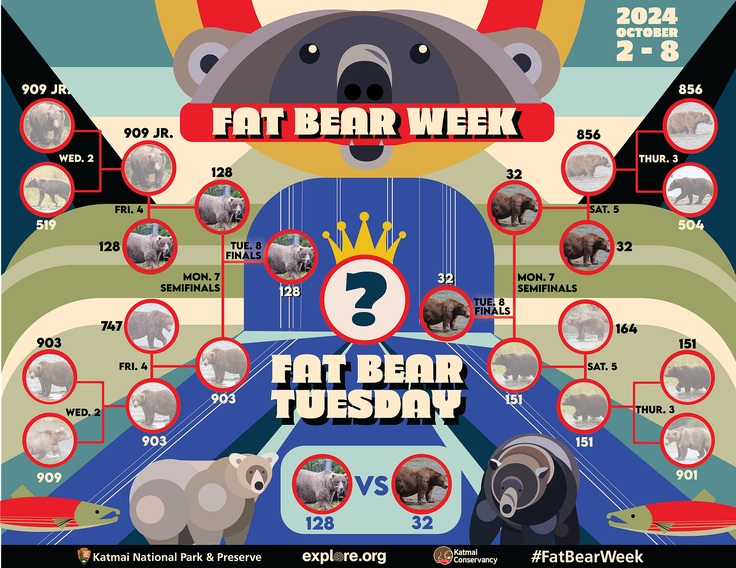 Fat Bear week bracket