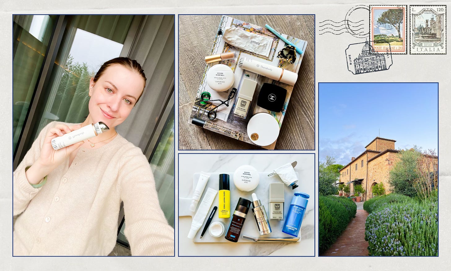 Myskinterest Skinceuticals Therabody Superegg Sonsie Skin Caudalie U Beauty Vitamin C Sofie Pavitt Elemis Rhode Futurewise Chantecaille Educated Mess Italy Tuscany Travel Blog Chanel Tweezerman Lisa Eldridge Fara Homidi Surratt