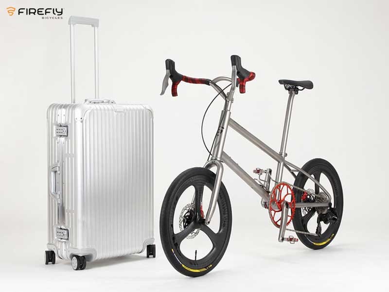 firefly road plus ti titanium bike velo pliable titane valise rimowa prix 01 - Firefly Road Plus, Vélo Pliable en Titane pour Valise Rimowa - Velo, Luxe, Deux Roues, Design