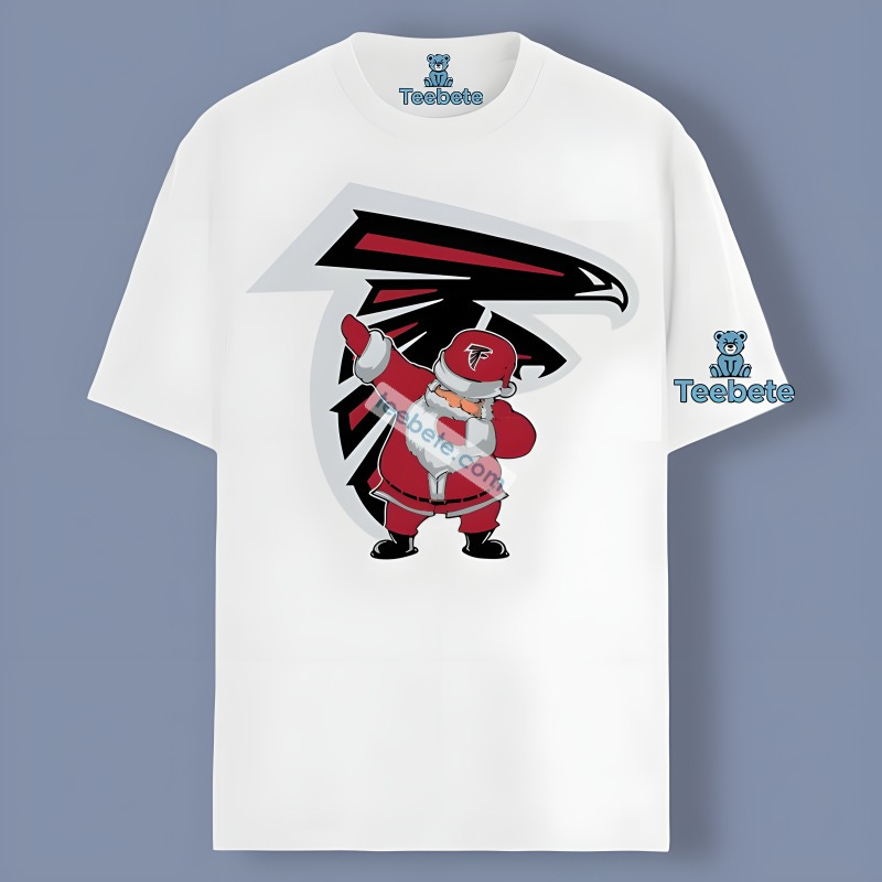 Santa Claus Dabbing Atlanta Falcons Christmas Shirt For Fans