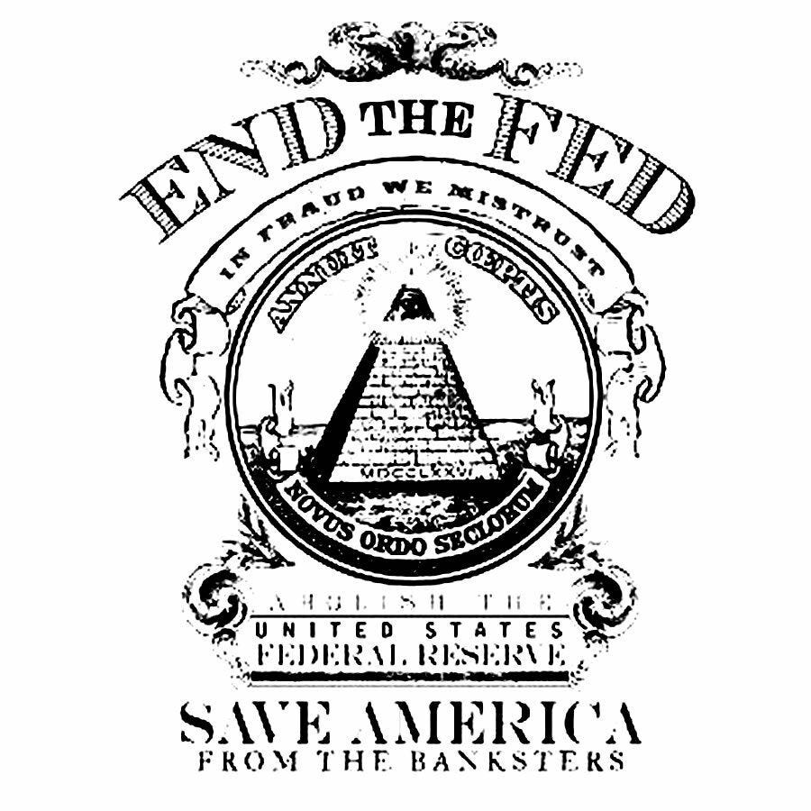 End The Fed NWO Illuminati Eye of Horus Pyramid Dollar Vinyl Sticker Decal 3.5" | OwnTheAvenue
