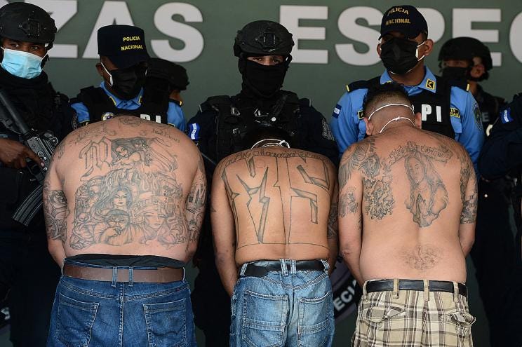 Border Patrol agents arrested five gang members, including one from MS-13, near frontier crossings at Laredo, Texas.