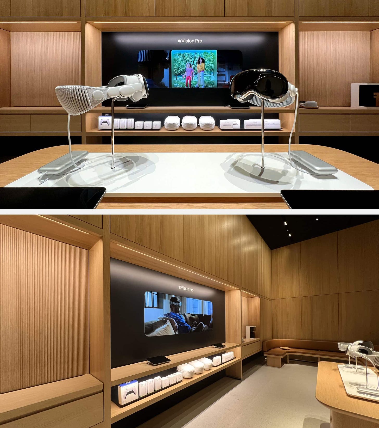 The Experience Room at Apple Tysons Corner outfit for Apple Vision Pro.