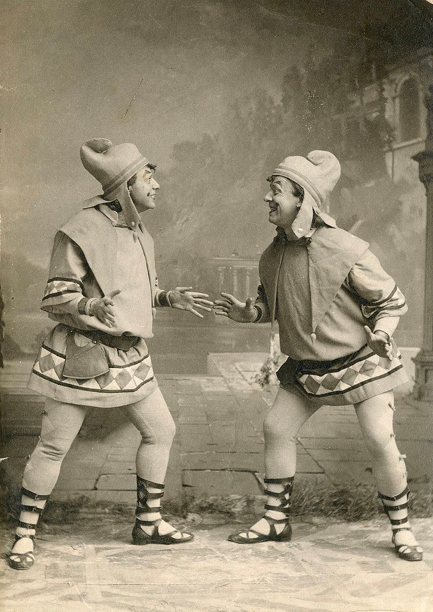 Picture of twins from A Comedy of Errors