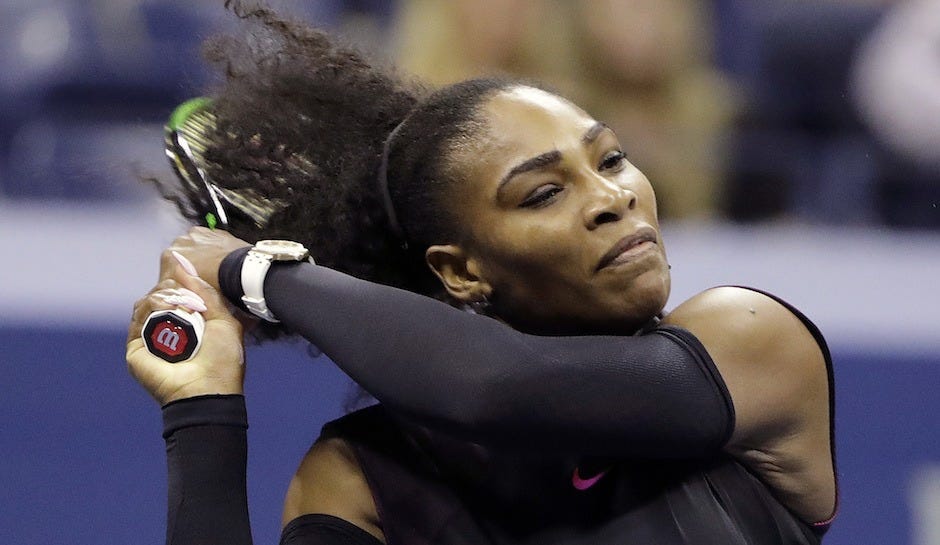 Serena Williams shoulder in fine shape for 2016 US Open 2016 images