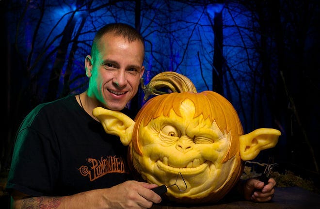 Ray Villafane of Villafane Studios in Carefree, Ariz. is one of the world's best pumpkin carvers.