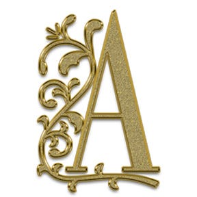 Custom letter A font