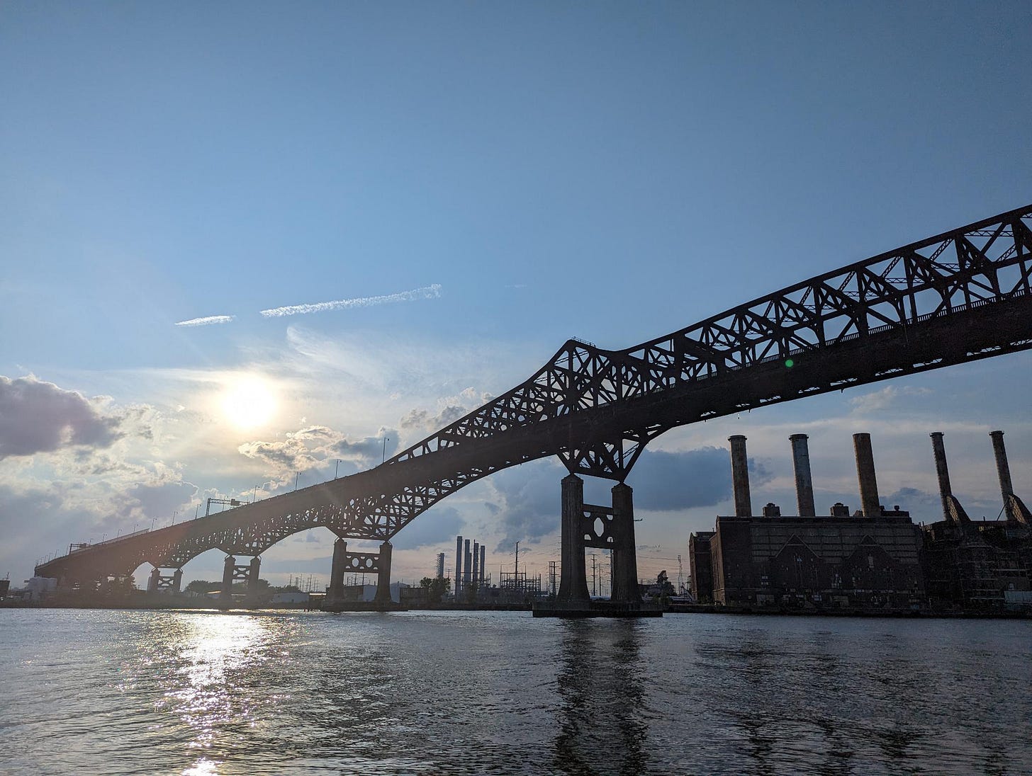 Photo of the view over the Hackensack River at 440.